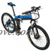 LANKELEISI XT750 500W Motor 26 Inch Folding Ebike 48V 10Ah Full Suspension 7 Speed Lithium Mountain Bike - B07FFMDNV7
